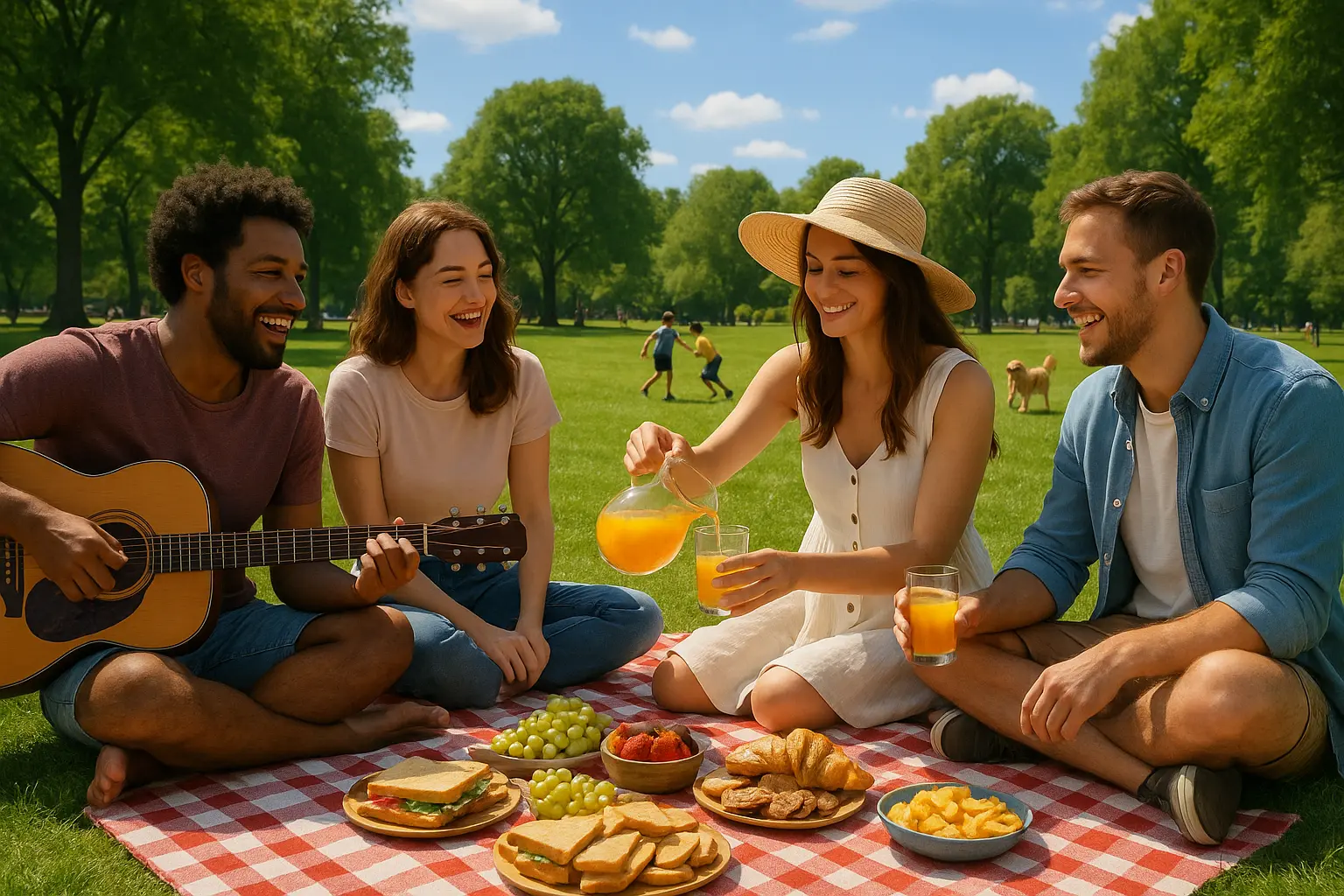 Ein Picknick im Park